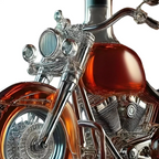 Karafka na Alkohol w Stylu Motocykla Ozdobna Butelka Barowa
