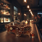 Karafka da whisky a forma di auto sportiva per il bar di casa