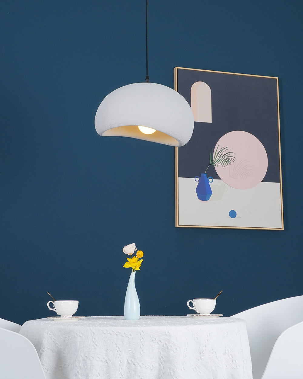 Cloud-shaped pendant lamp