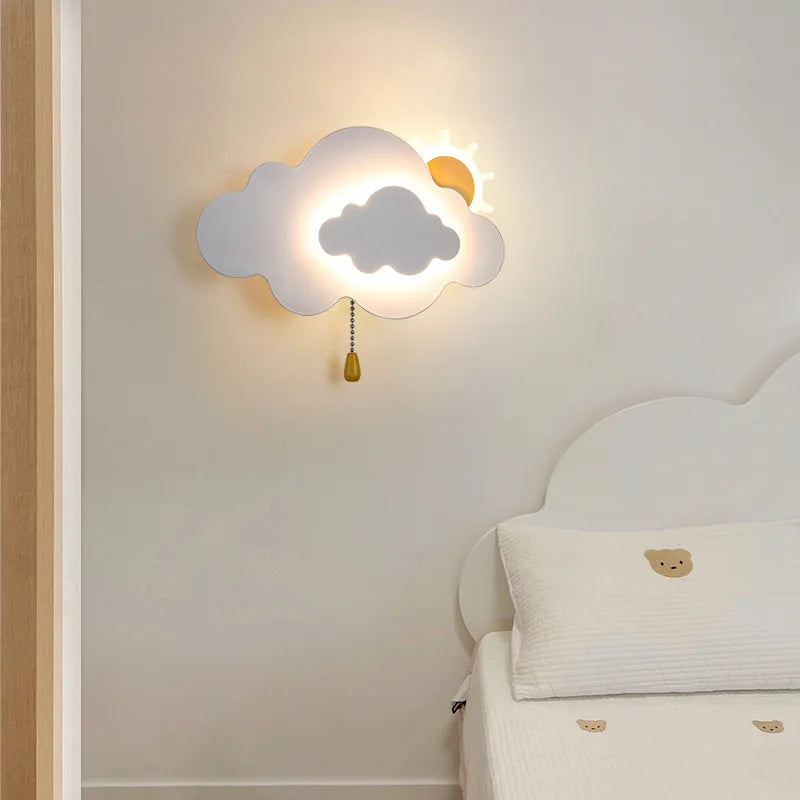 Lampada da parete creativa per bambini per la camera da letto