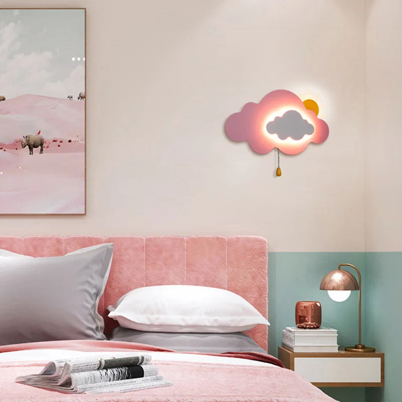 Lampada da parete creativa per bambini per la camera da letto