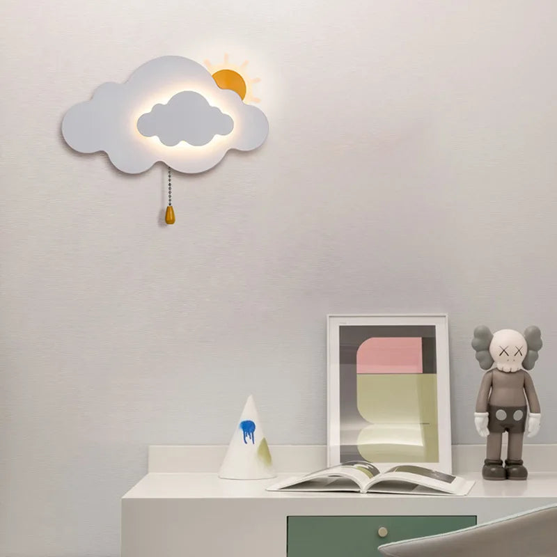 Lampada da parete creativa per bambini per la camera da letto
