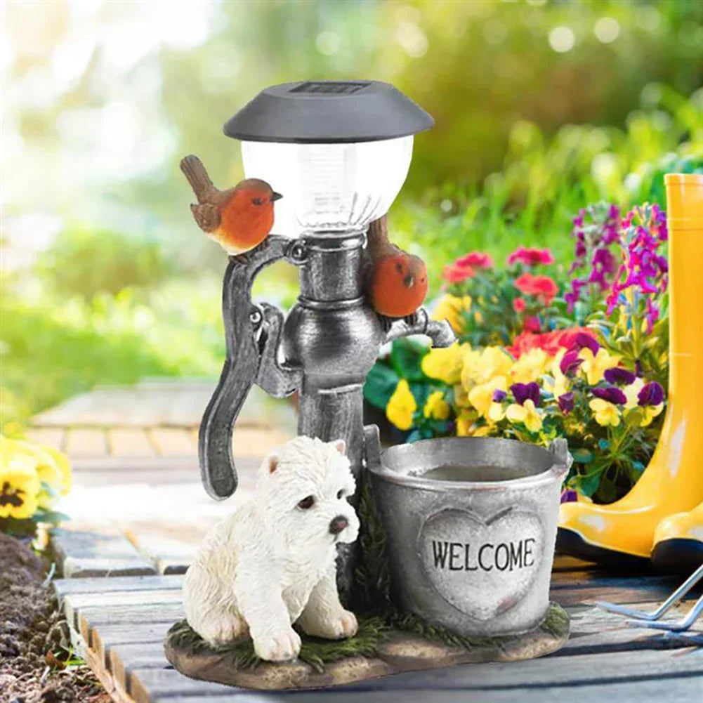 Verspielte Tier-Stimmungsleuchte – dekorative Gartenfackel