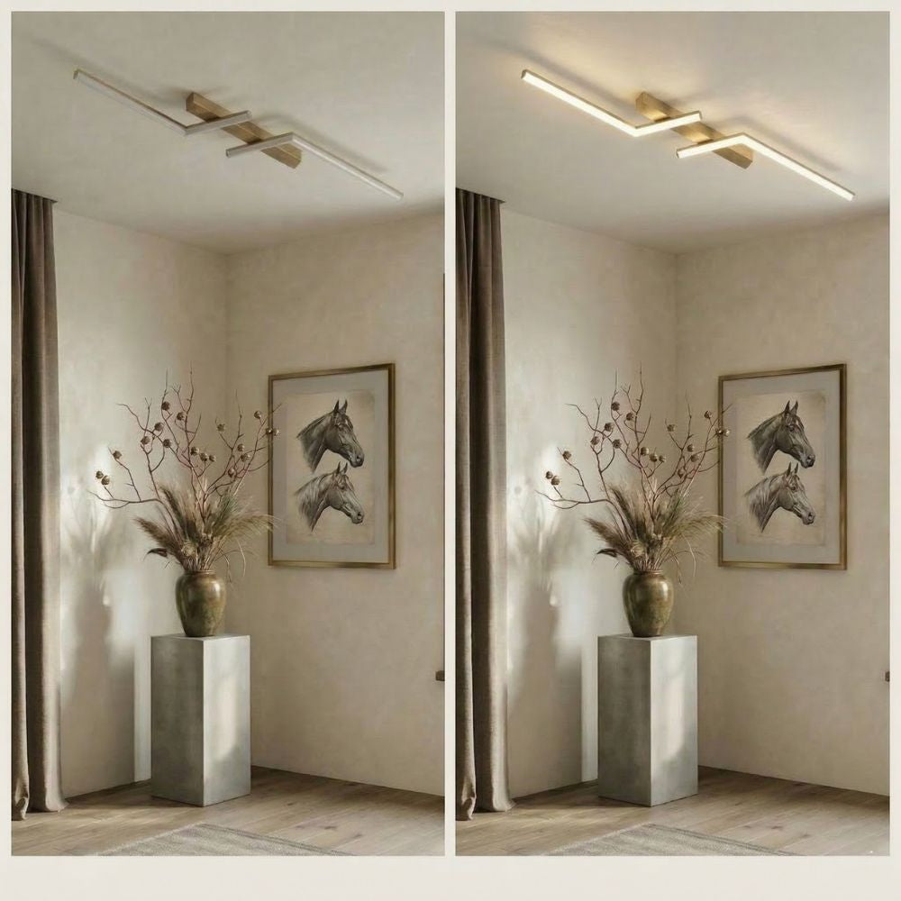 Luminaire de plafond LED moderne et fin – luminaire linéaire