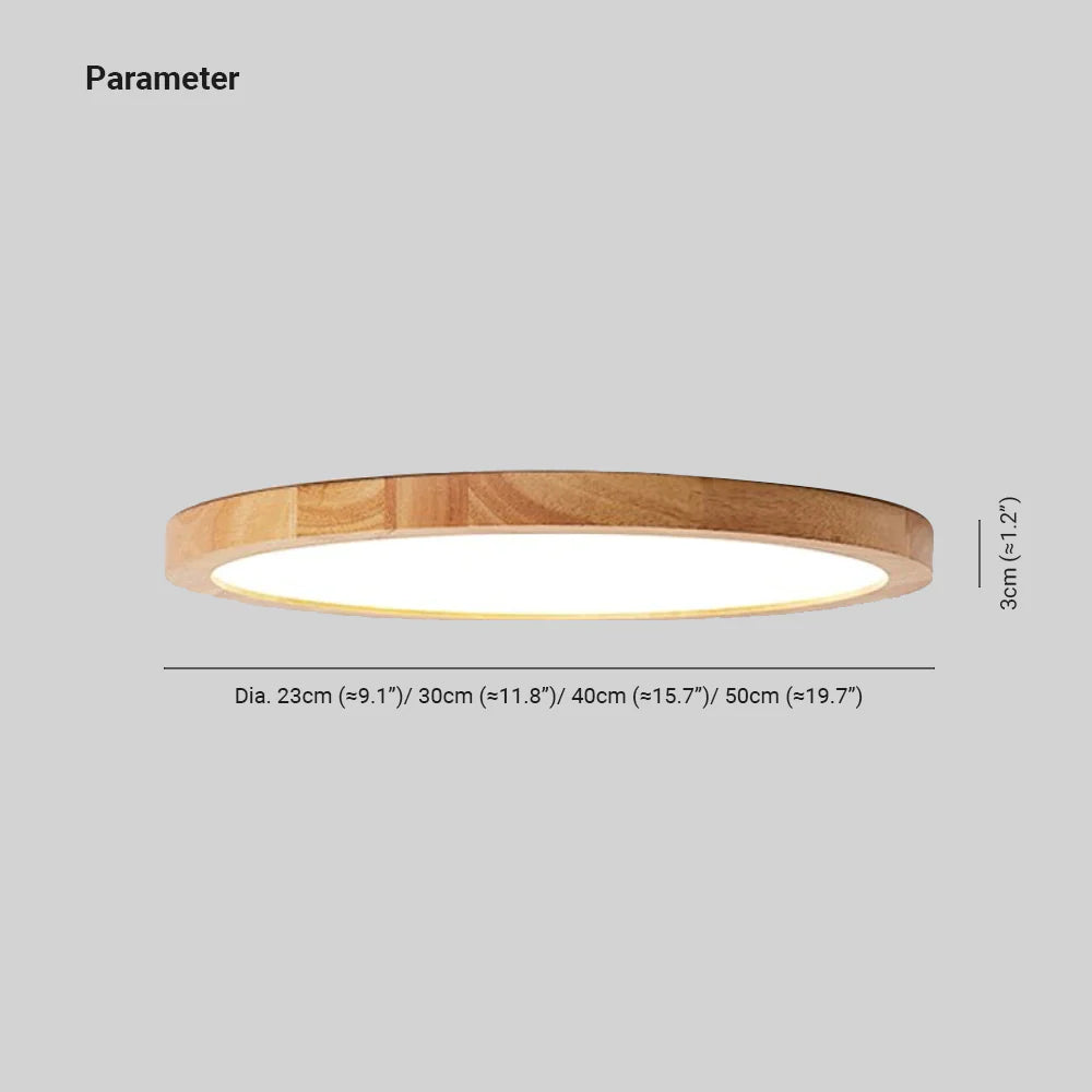 Stylowa Okrągła Lampa Sufitowa Flush Mount Nowoczesna – Minimalistyczny styl japoński
