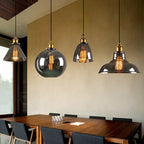 Stylish Art Deco Glass Pendant Lamp – Modern Vintage-Style Ceiling Light