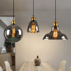 Stylish Art Deco Glass Pendant Lamp – Modern Vintage-Style Ceiling Light