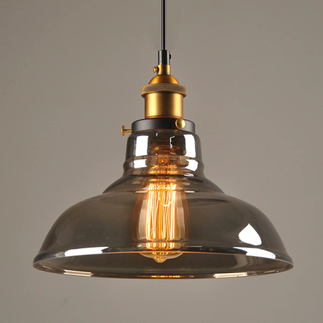 Stylish Art Deco Glass Pendant Lamp – Modern Vintage-Style Ceiling Light