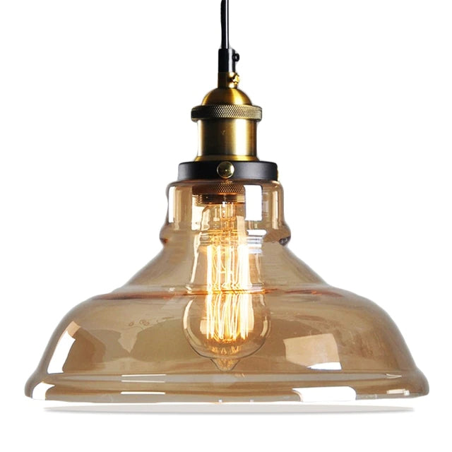 Stylish Art Deco Glass Pendant Lamp – Modern Vintage-Style Ceiling Light