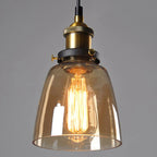 Stylish Art Deco Glass Pendant Lamp – Modern Vintage-Style Ceiling Light