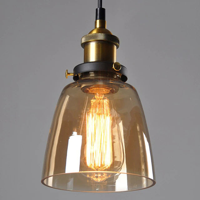 Lampada a sospensione art deco vintage da soffitto con regolazione della luce