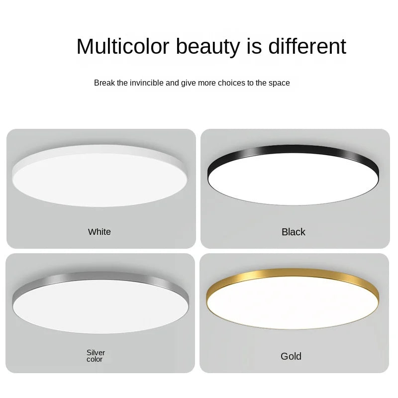 Lampada da soffitto LED rotonda luminosa a montaggio superficiale