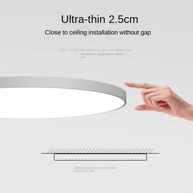Lampada da soffitto LED rotonda luminosa a montaggio superficiale