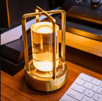 Lampe de table LED sans fil avec fonction de charge et réglage de la luminosité, offrant un éclairage d'ambiance