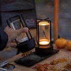 Lampe de table LED sans fil avec fonction de charge et réglage de la luminosité, offrant un éclairage d'ambiance