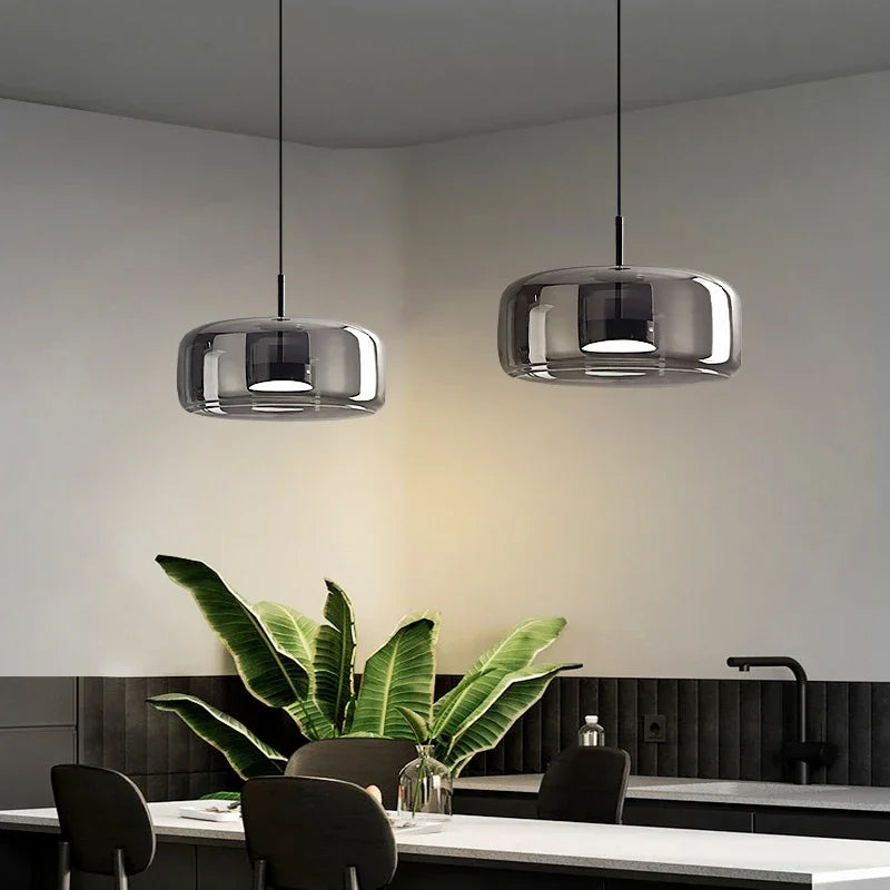 Lampes de plafond suspendues modernes avec réglage de la hauteur