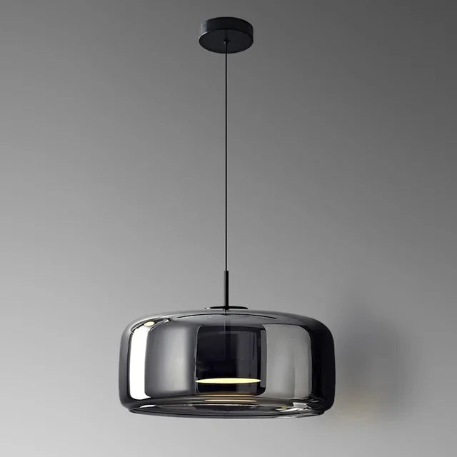 Lampada a sospensione in vetro raffinata per interni moderni