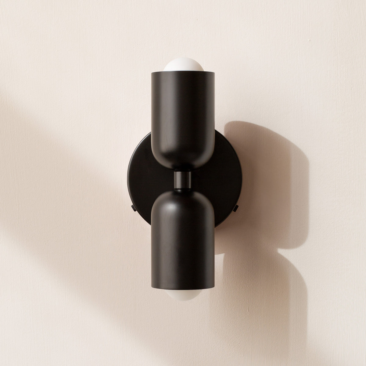 Lampada da parete industriale retrò con 2 teste orientabili per soggiorno, camera da letto o ingresso