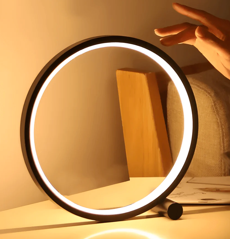 Lampe de table moderne avec capteur tactile et éclairage LED de nuit pour bureau ou table de chevet