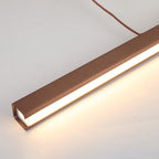 Lampe suspendue LED linéaire minimaliste et fonctionnelle pour intérieurs modernes