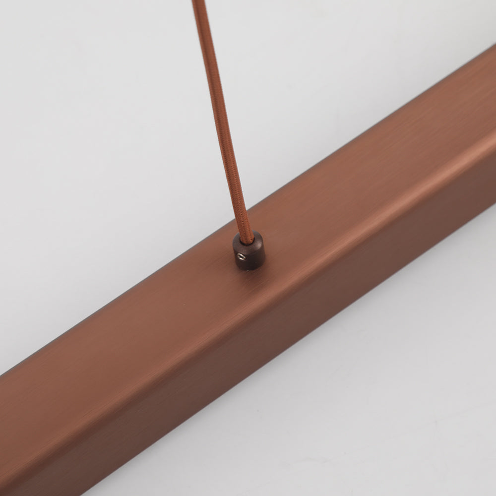 Lampe suspendue LED linéaire minimaliste et fonctionnelle pour intérieurs modernes
