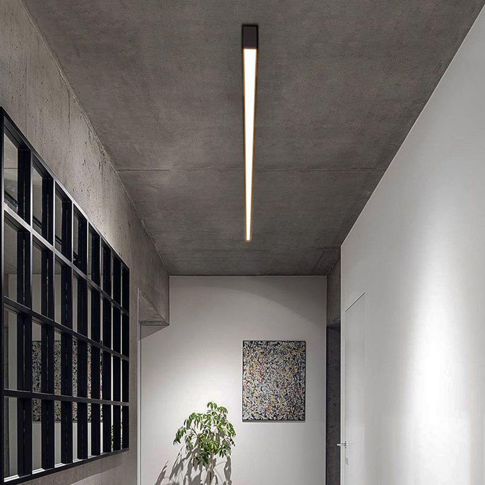 Lampada da soffitto lineare rustica LED per casa moderna