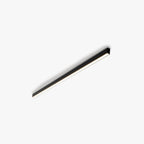 Nowoczesna liniowa lampa sufitowa LED w kolorze czarnym o minimalistycznym wyglądzie