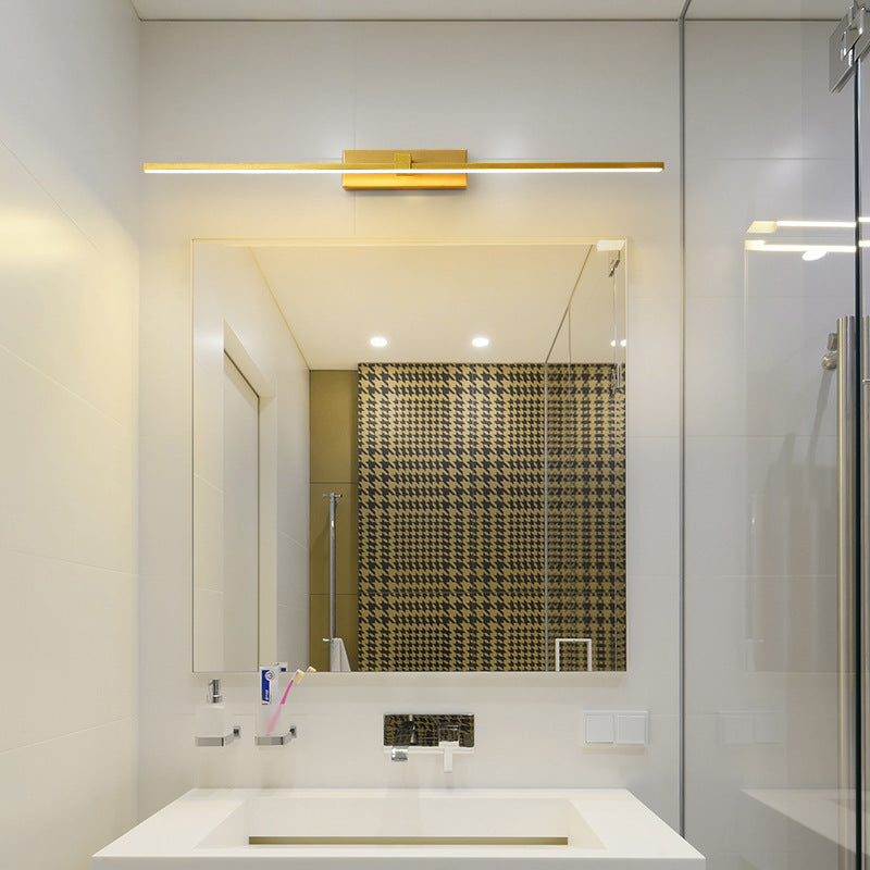 Applique LED sottile e lineare per specchio da bagno