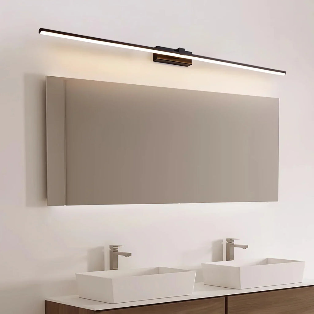Applique LED sottile e lineare per specchio da bagno