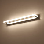 Lampada da parete LED rettangolare con frontale a specchio per interni atmosferici