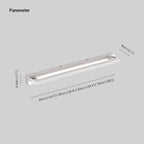 Lampada da parete LED rettangolare con frontale a specchio per interni atmosferici
