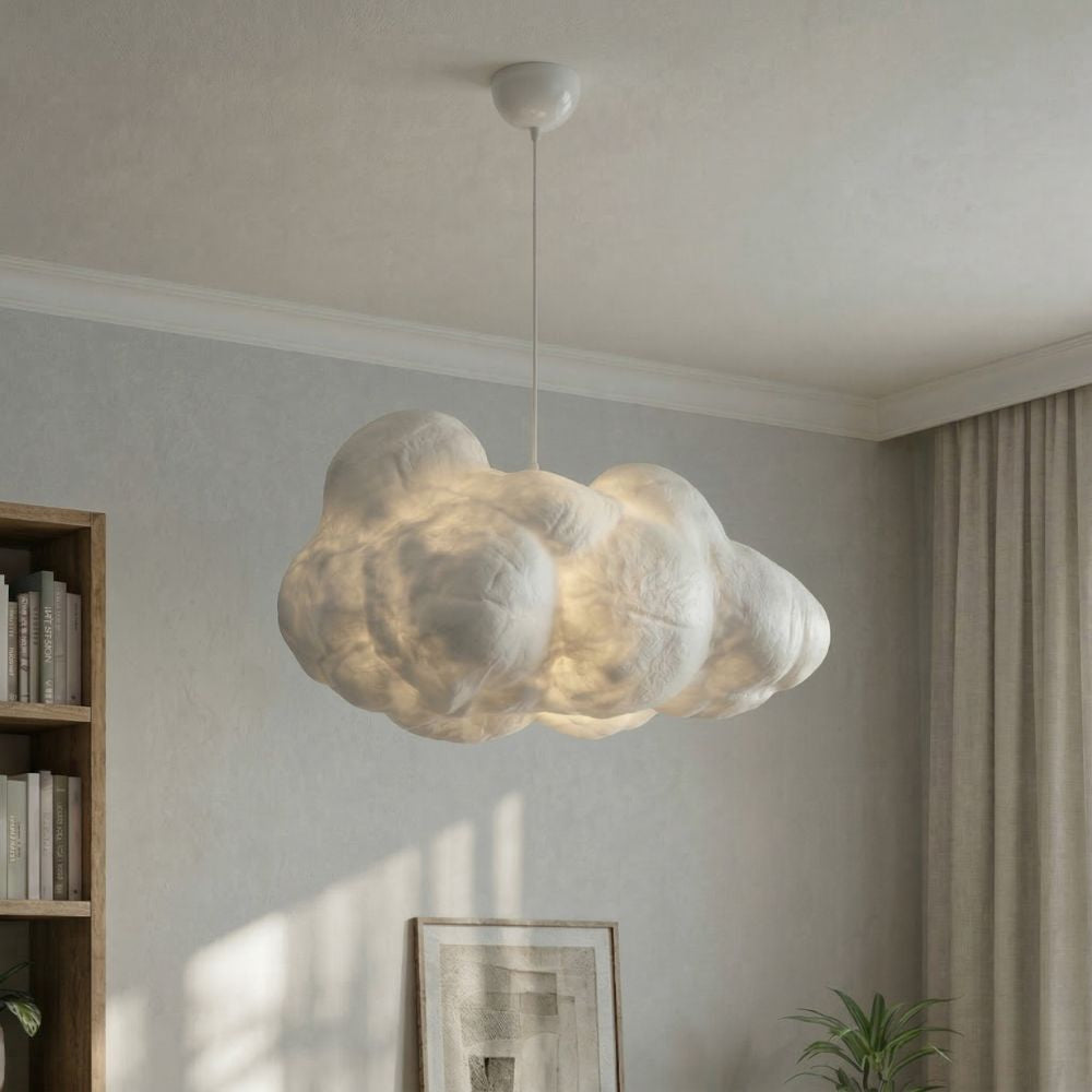 Nowoczesna lampa sufitowa typu „cloud” z regulowaną wysokością