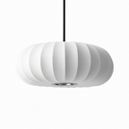 Minimalist ceiling lamp with warm, ambient light