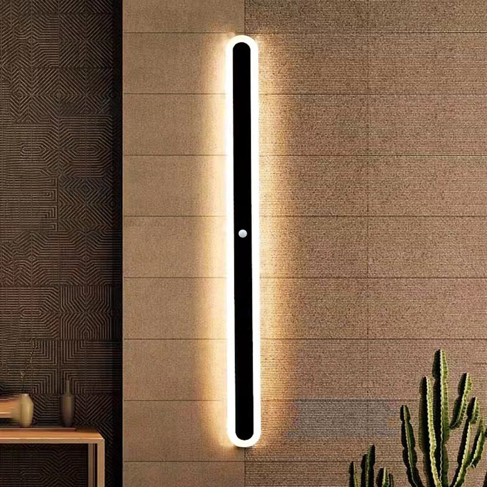 Luce da parete LED per esterni con regolazione della luminosità, sottile e lineare