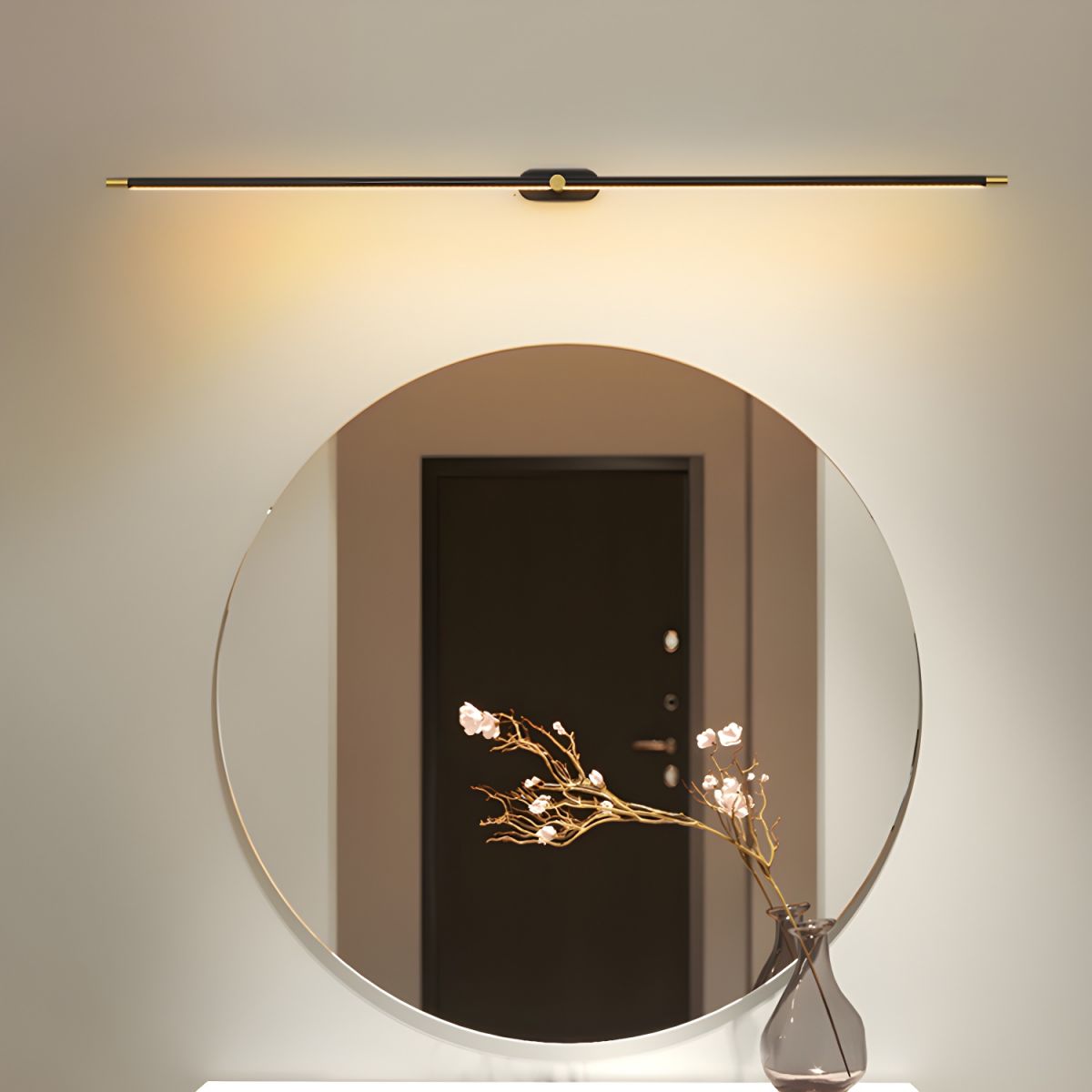 Wewnętrzna lampa ścienna LED akumulatorowa elegancka jasna