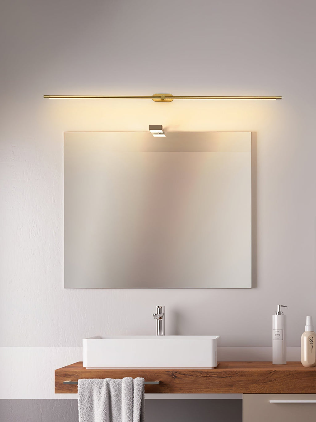 Smukła lampa ścienna LED łazienkowa Oświetlenie do lustra