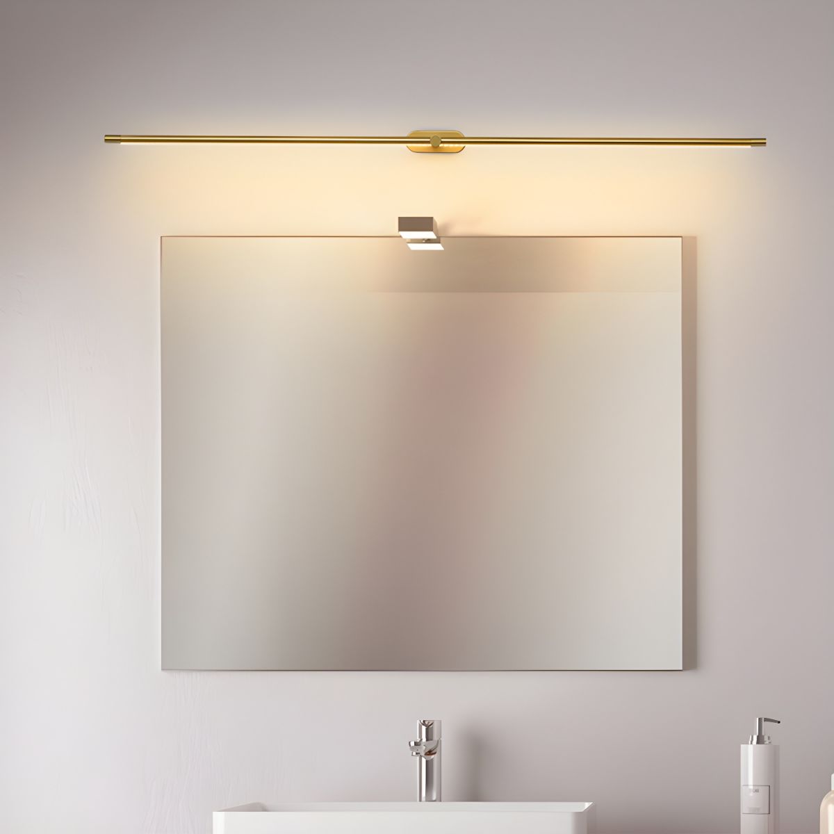 Wewnętrzna lampa ścienna LED akumulatorowa elegancka jasna