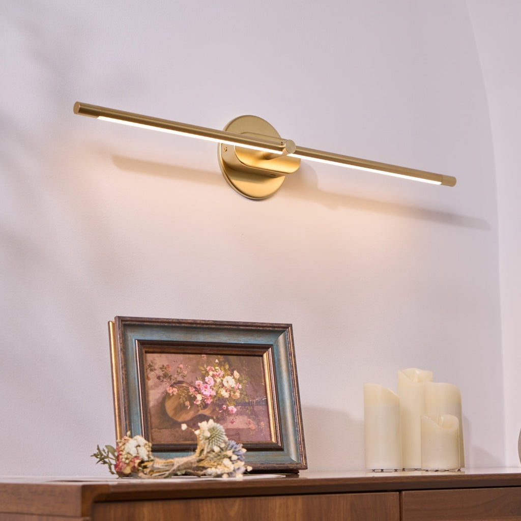 Elegante lampada da parete LED per interni chiari con batteria