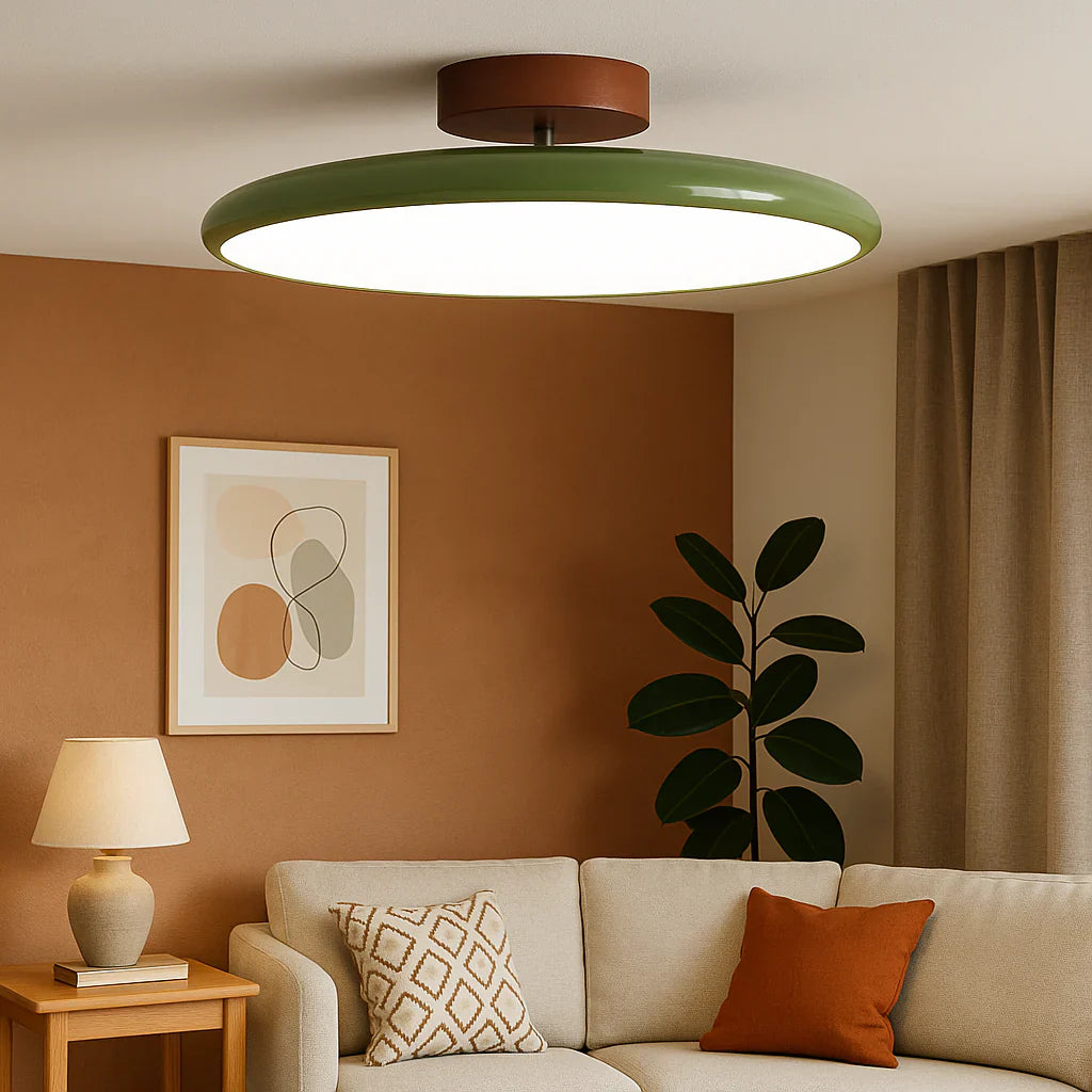 Lampada da soffitto LED sottile rotonda a superficie