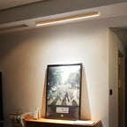 Lampada da soffitto decorativa e slanciata in legno LED con 3 modalità di colore