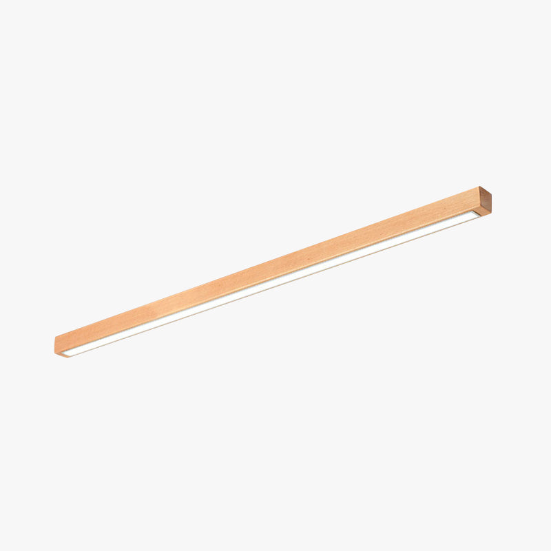 Lampada da soffitto decorativa e slanciata in legno LED con 3 modalità di colore