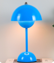Modern Scandinavian LED table lamp with brightness adjustment and rechargeable battery