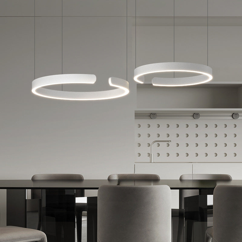 Pendant lamp with LED ring for dining room – modern ceiling fixture