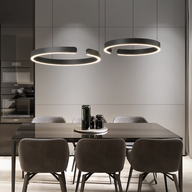 Pendant lamp with LED ring for dining room – modern ceiling fixture