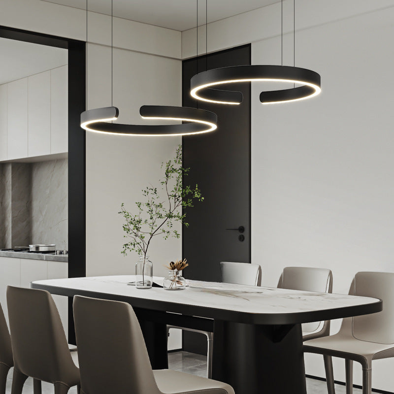 Pendant lamp with LED ring for dining room – modern ceiling fixture