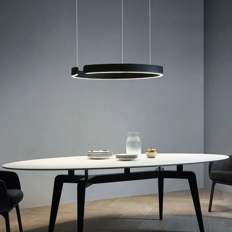 Pendant lamp with LED ring for dining room – modern ceiling fixture
