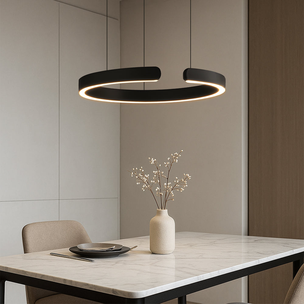 Pendant lamp with LED ring for dining room – modern ceiling fixture