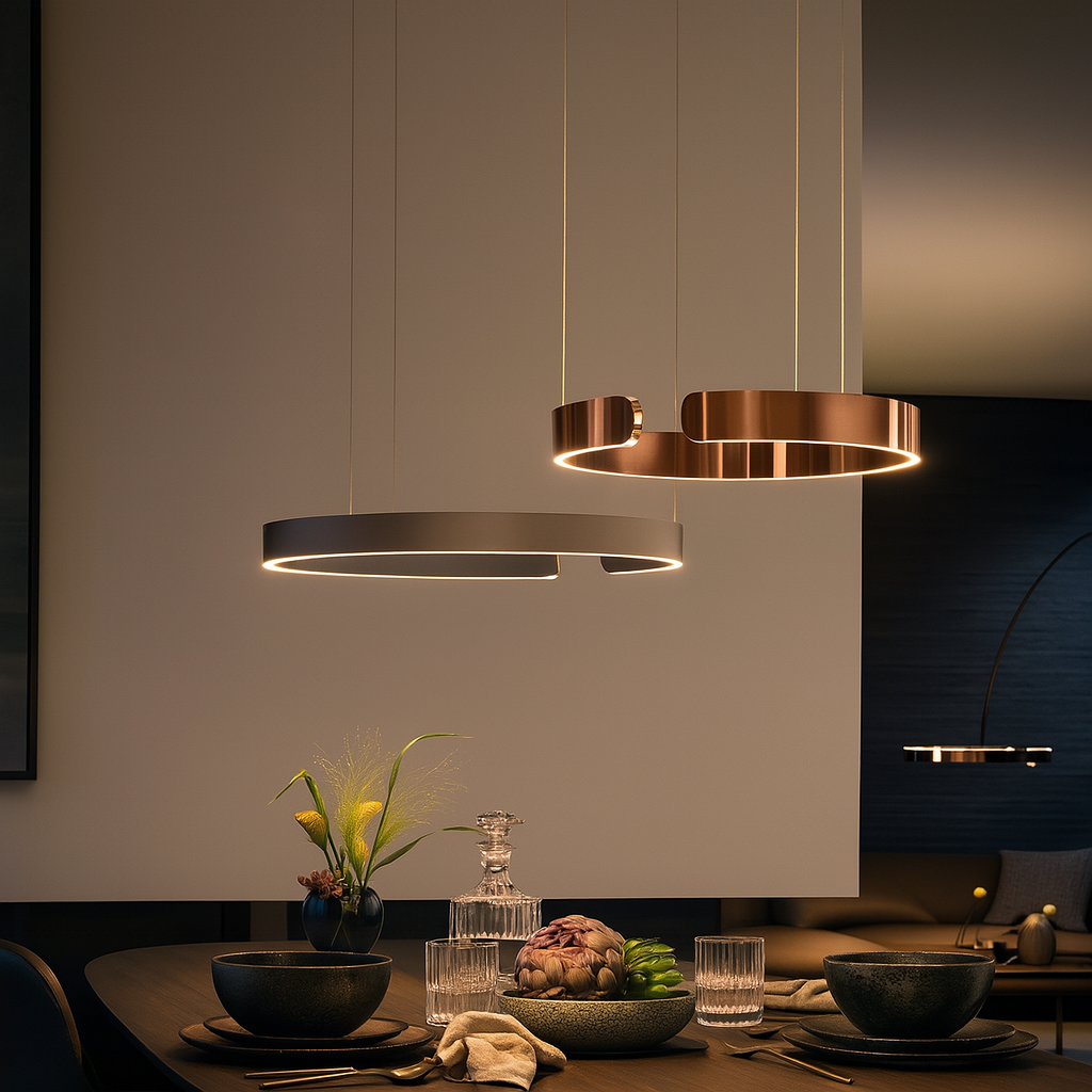 Pendant lamp with LED ring for dining room – modern ceiling fixture