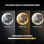 Lampada da parete LED artistica e regolabile con effetto luce lunare e telecomando