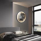 Lampada da parete LED artistica e regolabile con effetto luce lunare e telecomando